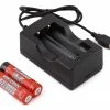 Arrma ADC-L2 Li-Ion Charger w/Two Li-Ion 18650 Batteries