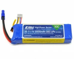 E-flite 3S LiPo Battery Pack 30C (11.1V/3000mAh) w/EC3 Connector