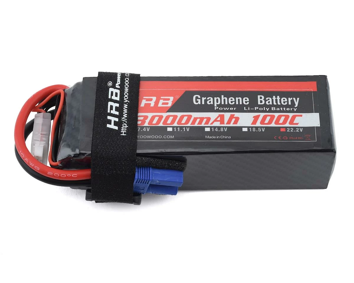 HRB 6S 100C Graphene LiPo Battery (22.2V/3000mAh) w/EC5 Connector 1 HRB 6S 100C Graphene LiPo Battery (22.2V/3000mAh) w/EC5 Connector