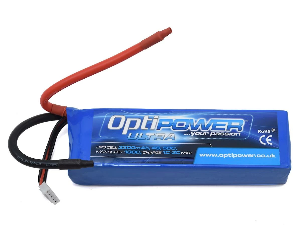 Optipower 4S 50C LiPo Battery (14.8V/3300mAh) 1 Optipower 4S 50C LiPo Battery (14.8V/3300mAh)