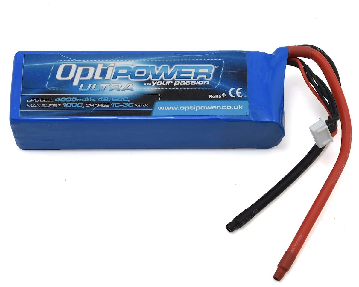 Optipower 4S 50C LiPo Battery (14.8V/4000mAh) 1 Optipower 4S 50C LiPo Battery (14.8V/4000mAh)