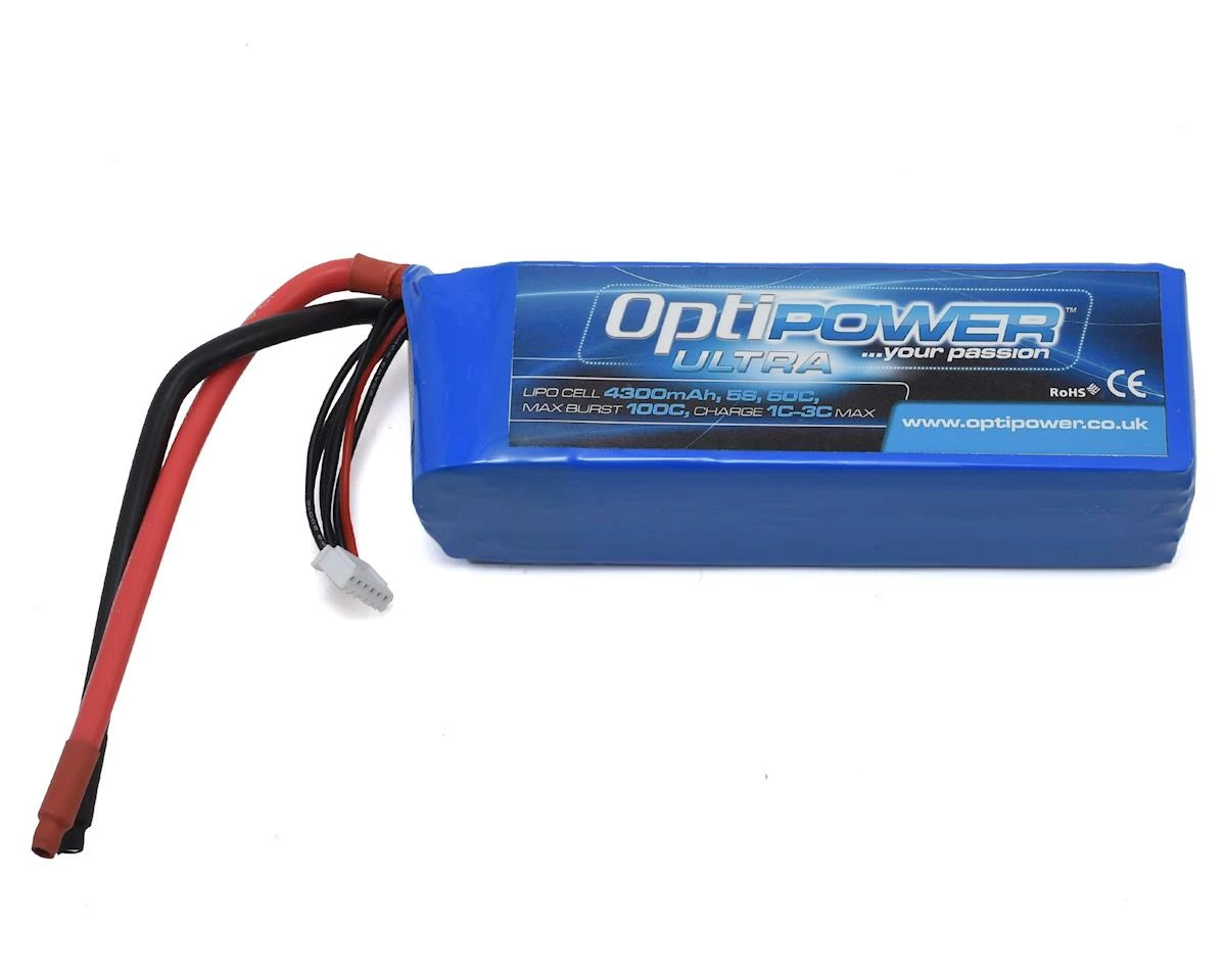 Optipower 5S 50C LiPo Battery (18.5V/4300mAh) 1 Optipower 5S 50C LiPo Battery (18.5V/4300mAh)