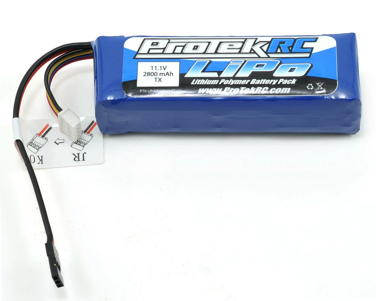 ProTek RC LiPo Transmitter Battery (11.1V/2800mAh) (Futaba/JR/Spektrum/KO) 1 ProTek RC LiPo Transmitter Battery (11.1V/2800mAh) (Futaba/JR/Spektrum/KO)