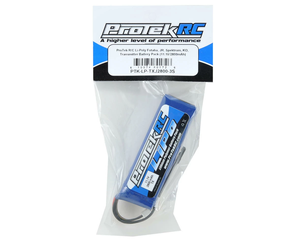 ProTek RC LiPo Transmitter Battery (11.1V/2800mAh) (Futaba/JR/Spektrum/KO) 2 ProTek RC LiPo Transmitter Battery (11.1V/2800mAh) (Futaba/JR/Spektrum/KO) - Image 2