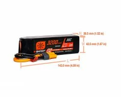 Spektrum RC 6S Smart G2 LiPo 30C Battery Pack (22.2V/3200mAh) w/IC5 Connector -Cheap FPV Racing Store spmx326s30 2