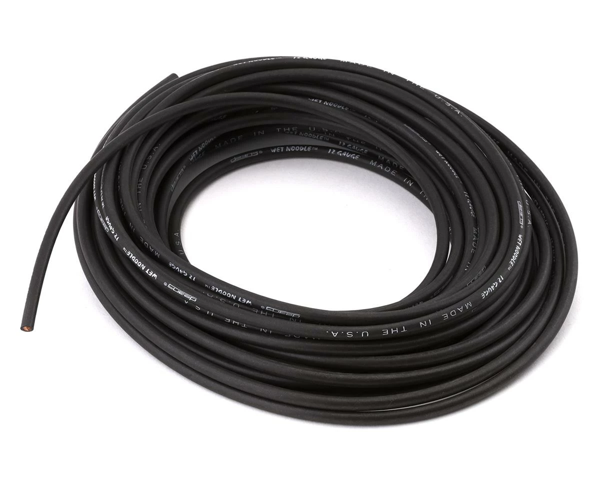 Deans 12AWG Wet Noodle Wire (Black) (30') 1 Deans 12AWG Wet Noodle Wire (Black) (30')