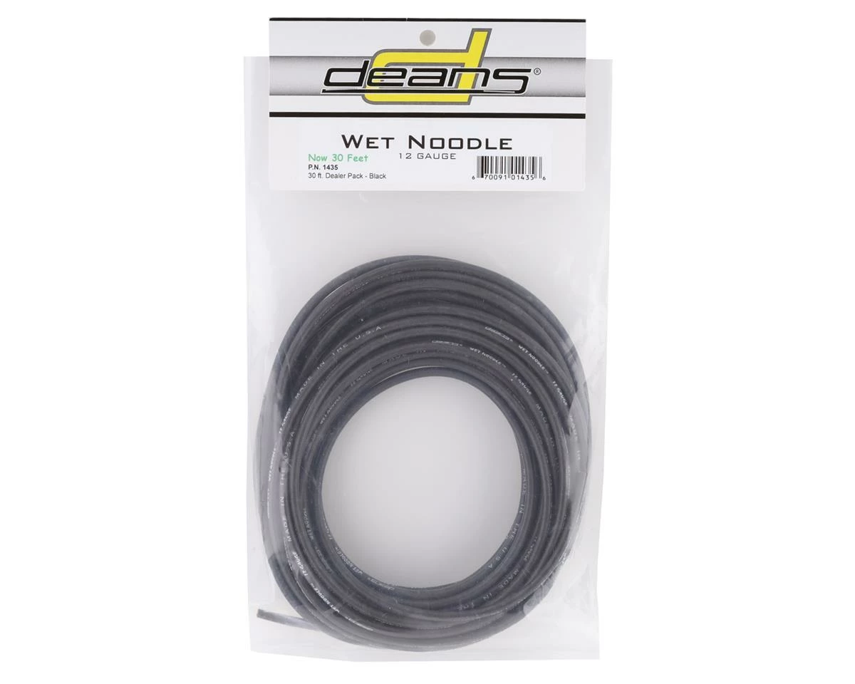 Deans 12AWG Wet Noodle Wire (Black) (30') 2 Deans 12AWG Wet Noodle Wire (Black) (30') - Image 2